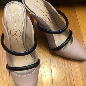 Jessica Simpson mule heels